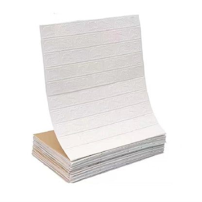 3D Self-Adhesive Wallpaper 70cm*1/5/10m Waterproof Brick Wall Stickers Living Room Bedroom Children's Room Home Decoration