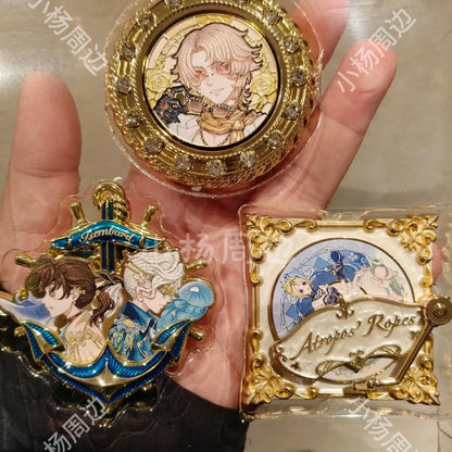Anime Game Identity Ⅴ Naib Subedar Norton Campbell Frederick Kreiburg Cosplay Anime metal badge brooch Accessories Xmas Gift