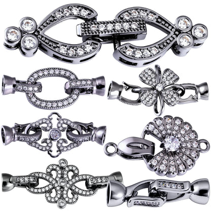 Juya Creative Copper Fasteners Connector Decoration Locks Clasps Accessories For DIY Needlework Beads Gems Pearls Jewlery Making