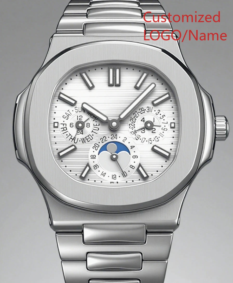 A11 Store Customized Watch 40mm Men's Sport Watch Automatic Mechanical Watches 904L Stainless Steel Black Blue Rubber