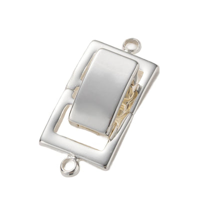 2pcs 14K Gold Plated Layered Clasp 2 Strands Necklace Layering Clasp Necklace Connectors Bar Links Slide Lock for Jewelry Making