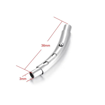 5Pcs Adjustable Stainless Steel Bayonet Clasps 3mm 4mm 5mm 6mm for DIY Leather Cord Bracelet Buckle Jewelry Making Supplies