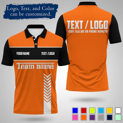 Personalized Sports Polo Shirt Custom Name And Logo Printed Quick Drying Short Sleeve Jersey For Team Uniform Outdoor Activities