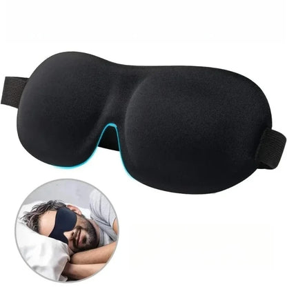 3D Sleep Mask Soft Memory Foam Eye Cover Blindfold Comfortable Sleeping Aid for Travel Light Blockout