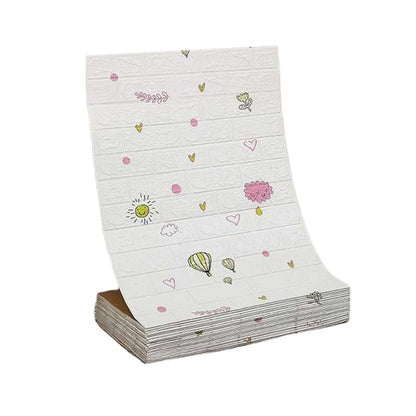 3D Self-Adhesive Wallpaper 70cm*1/5/10m Waterproof Brick Wall Stickers Living Room Bedroom Children's Room Home Decoration
