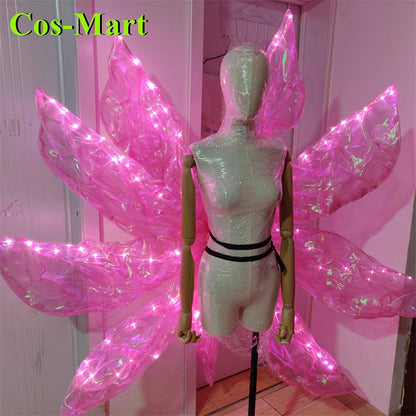 Cos-Mart Game LOL Ahri Tails Cosplay Costume The Nine-Tailed Fox Fashion Party Role Play Clothing Hallowmas