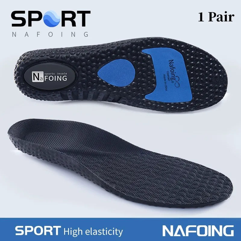 1 Pair Sports Insoles Elastic Running Insole For Shoes Arch Support Insole Absorption Deodorant Breathable Insoles