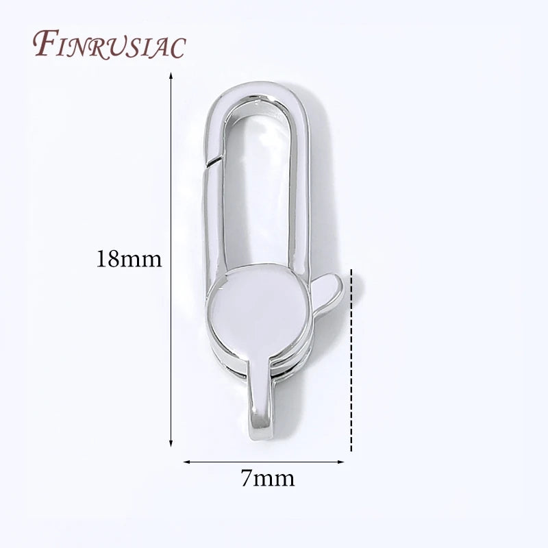 18K Gold Plated Mini Heart Spring Clasp,Lobster Clasp DIY Jewelry Making Findings Necklace Bracelet Connector Hook Accessories