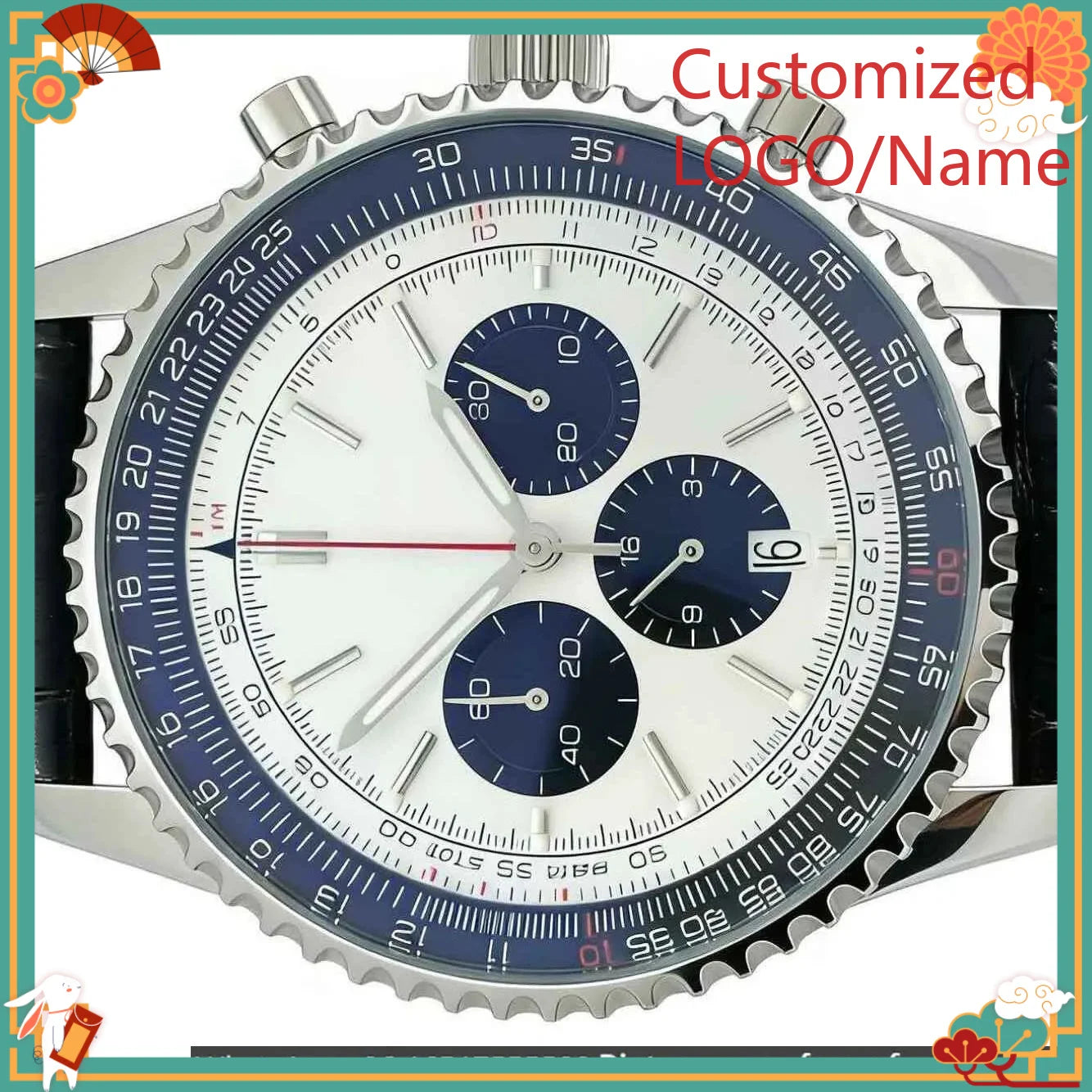 DONG Store 45mm Men's Quartz Movement 904l Stainless Steel  Luxury Watches-b Customized Watch