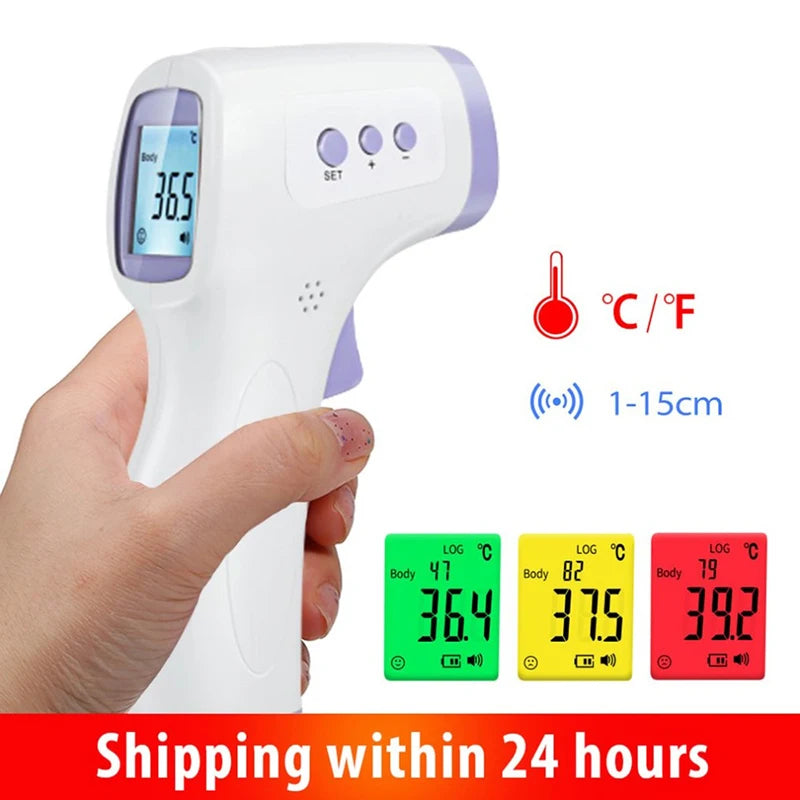 Baby Thermometer Infrared Digital LCD Body Measurement Forehead Ear Non-Contact Adult Fever IR Kids Termometro