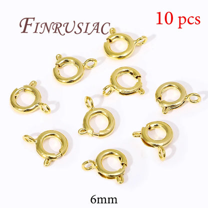 18K Gold Plated Lobster Clasps For Bracelets,Spring Clasps For Jewelry,DIY Jewelry Making Supplies,Connectors Clasp Accessories