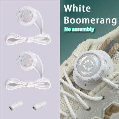 6pcs Set/1 Pair No-Tie Shoe Locks - Rotating Buckles for Sports and Outdoor Shoes - Unisex Quick-Adjust Design - Pre-Installed
