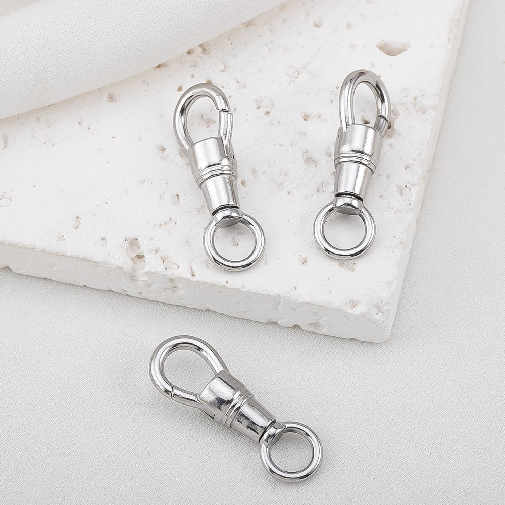 2pcs 1pcs Stainless Steel Bag Key Chain Hook Clasps Lobster Clasp Hooks Connectors for DIY Jewelry Making Supplies Accessories