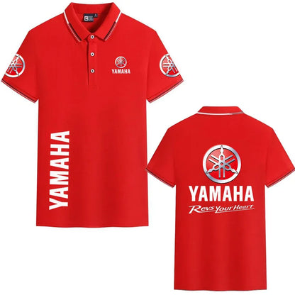 motorcycle Racing collared Yamaha POLO shirt cycling suit for men and women summer top short-sleeved T-shirt motogp fan clothing