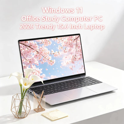 Well-made 15.6" Intel 6500Y Portable Laptop Windows11 Notebook 32GB DDR4 2TB SSD Pc Gamer Office Computer