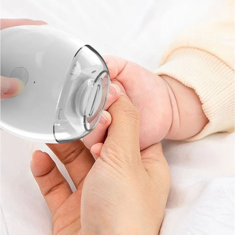 2 IN 1 Electric nail grinder and LED light automatic polishing and shaping device, suitable for baby mini care nail tools