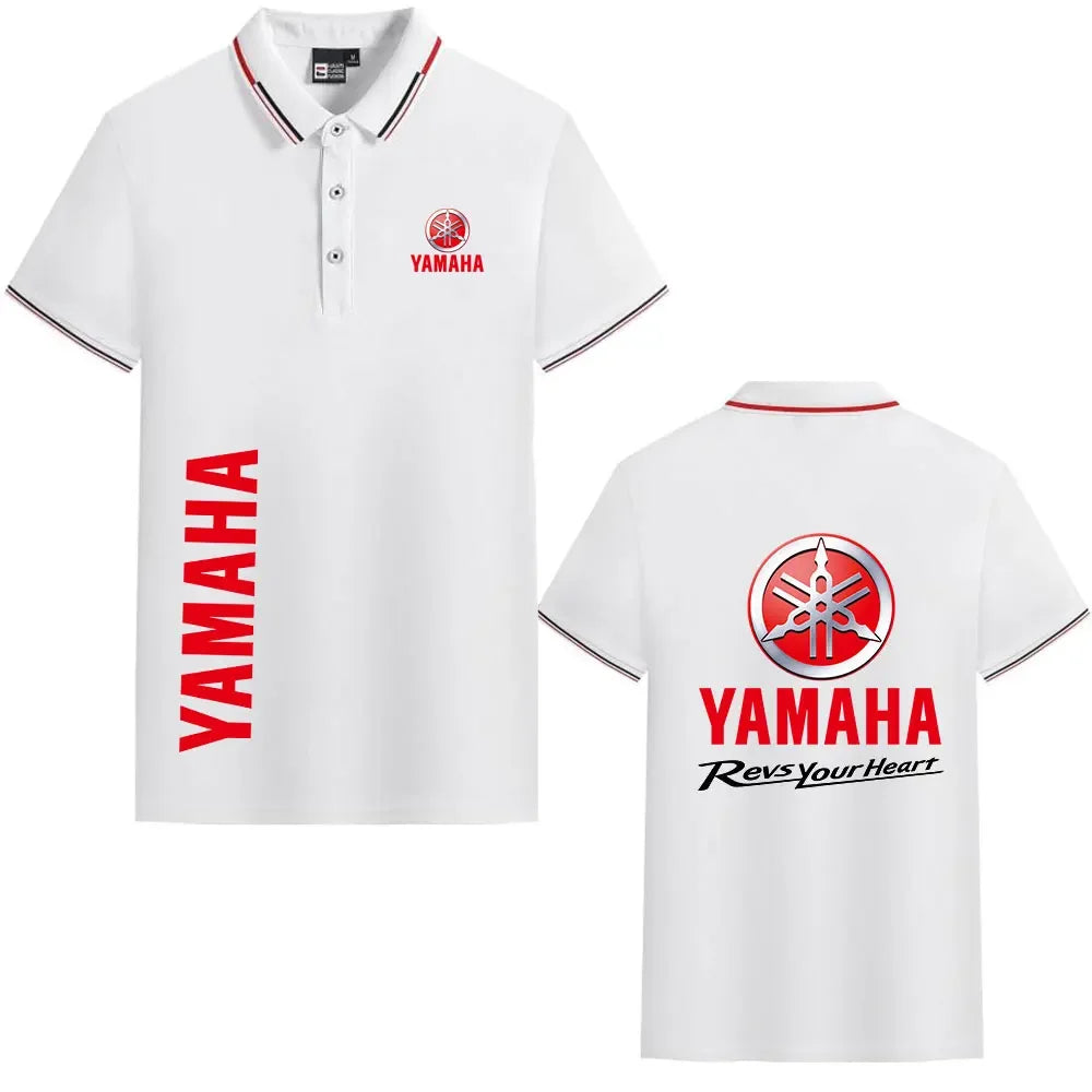 motorcycle Racing collared Yamaha POLO shirt cycling suit for men and women summer top short-sleeved T-shirt motogp fan clothing