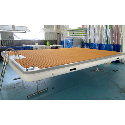 Inflatable Floating Yacht Boat Dock (With Non-slip Mat) Luxury Platform Dock Floating Yacht Mat