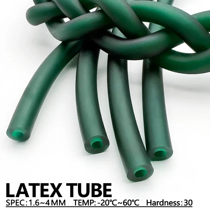 Latex Natural Latex Tube 1636/1836/2040/3060/3080mm Ice Green High Elasticity Rubber Hose Odorless for DIY Slingshot Catapult