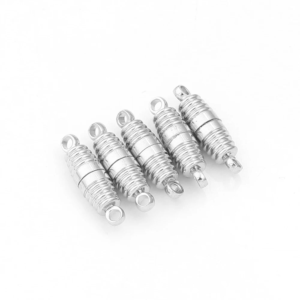 5pcs/lot Strong Magnetic Clasps Copper Plated Magnet End Clasp Connectors For Jewelry Making DIY Leather Cord Bracelets Necklace