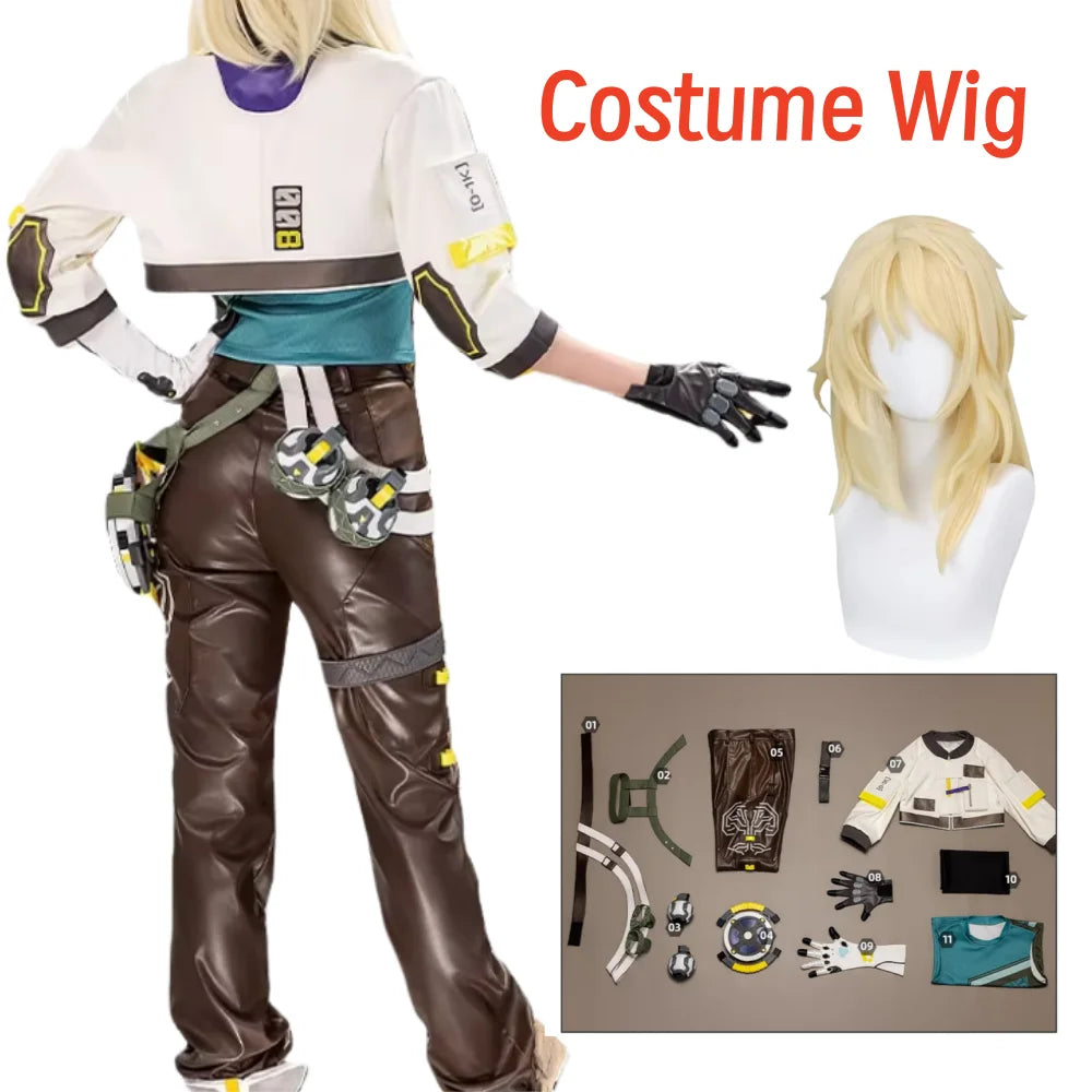 Deadlock Cosplay Costume Props VALORANT Deadlock Costumes Outfits Masquerade Women Costumes Halloween Carnival Party Clothes