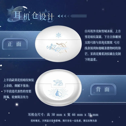 Anime Game Love and Deepspace Cosplay Zayne Ear Clip Wireless Bluetooth Earphones Earrings Headphone
