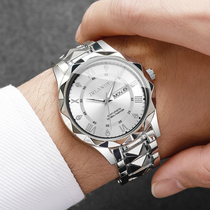1PC Surprise Mystery Watch Blind Box-Luxury Men Business Watches Fashion Stainless Steel Band Quartz Watches Reloj（Without Box）