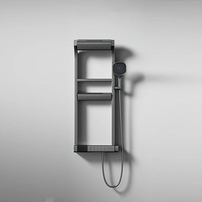 New Arrival Luxury Modern Single Handle Shower System Polished Chrome Thermostatic Faucets Rain Soft Jet Single Lever Ceramic