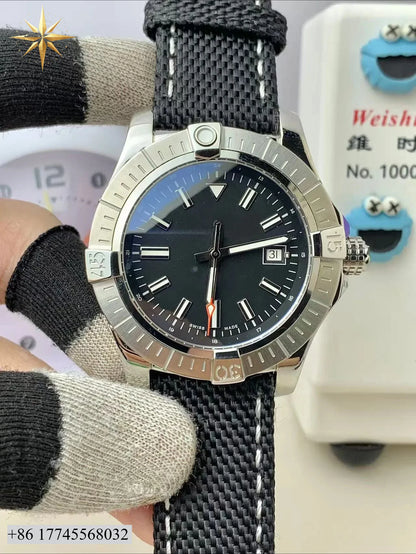Customizable High-end Custom Luxury Leisure Travel Date Nylon Rope Strap Chronograph Date Display Automatic Mechanical Watch for