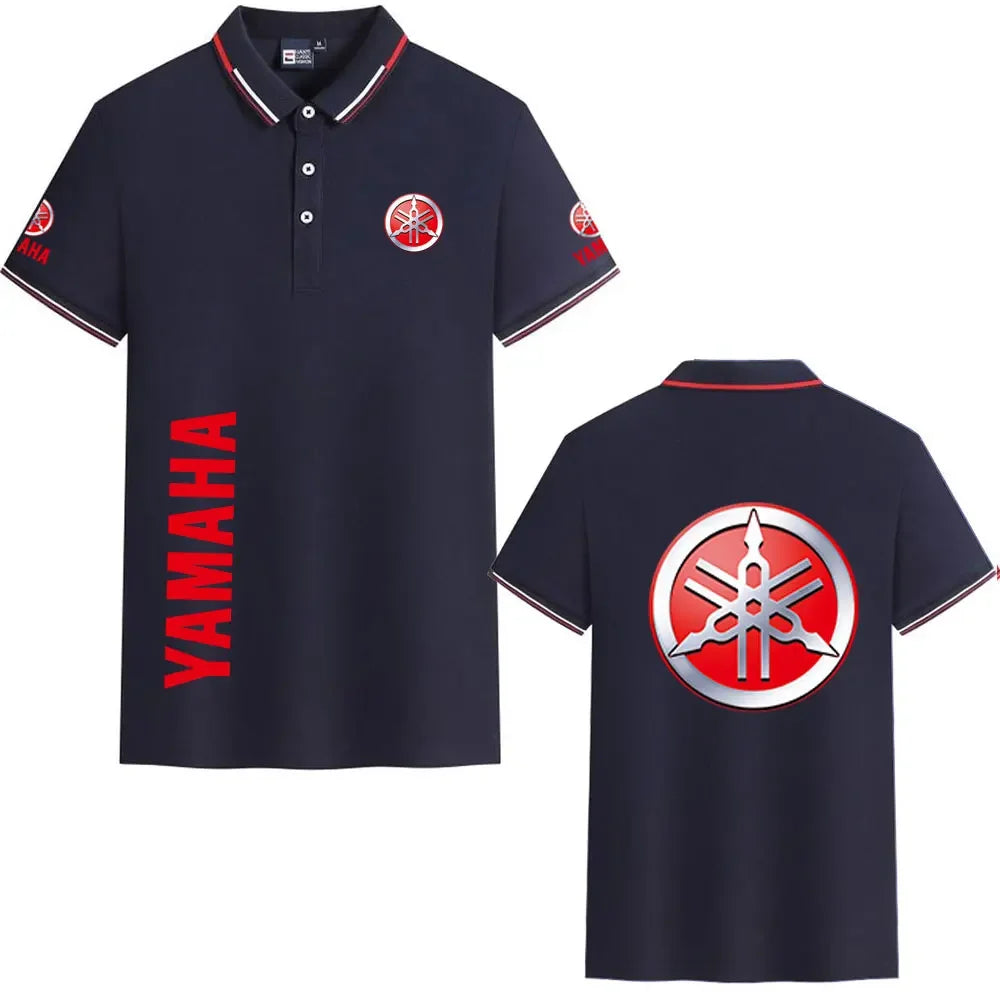 motorcycle Racing collared Yamaha POLO shirt cycling suit for men and women summer top short-sleeved T-shirt motogp fan clothing