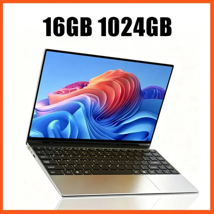 2026 New 14.1 Inch Ultra Thin Laptop Intel N95 Win11 DDR4 16/32GB RAM 2TB SSD Portable Business Student Notebook