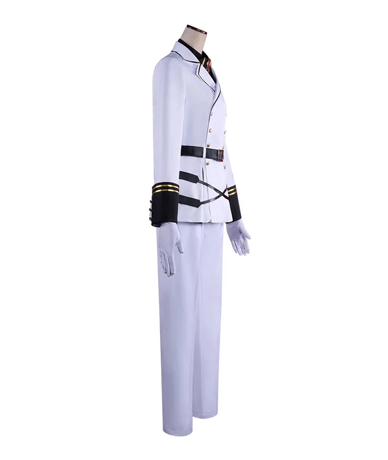 Anime Seraph of The End Hyakuya Mikaela Cosplay Costume Hyakuya Mikaela Suit Uniform Halloween Party Role Play Outfit for Men