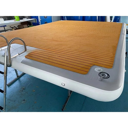 Leisure Land Inflatable Swim Island Floating Raft Inflatable Water Jet Ski Dock Floats Platform for Sale