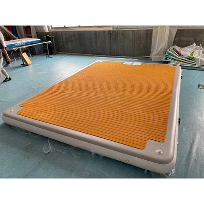 Leisure Land Inflatable Swim Island Floating Raft Inflatable Water Jet Ski Dock Floats Platform for Sale