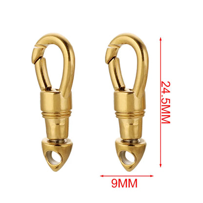 2pcs/lot Stainless Steel Bag Key Chain Hook Clasps Lobster Clasp Hooks Connectors for DIY Jewelry Making Supplies Accessories