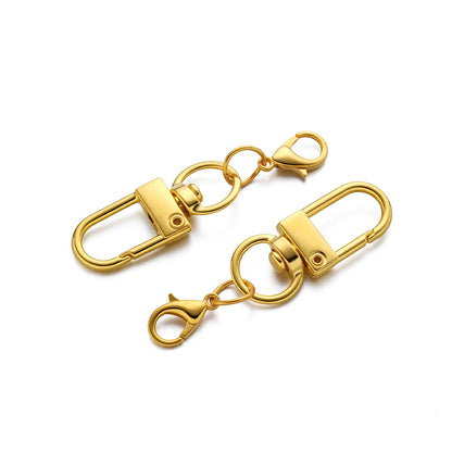 5/10Pcs Alloy Snap Lobster Clasp Hooks with Lobster Clasps Connectors Findings for DIY Key Chain Bags Pendants Supplies