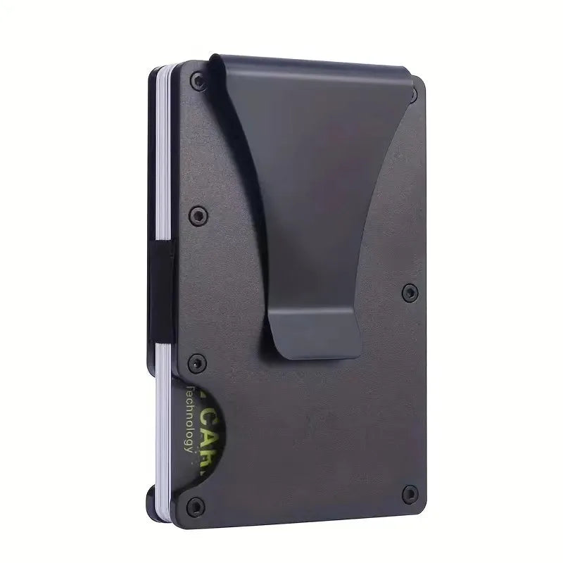 Aluminum Alloy Rfid Blocking Card Holder Ultra Slim Anti Theft Metal Wallet Minimalist Credit Card Case Portable Storage Pouch