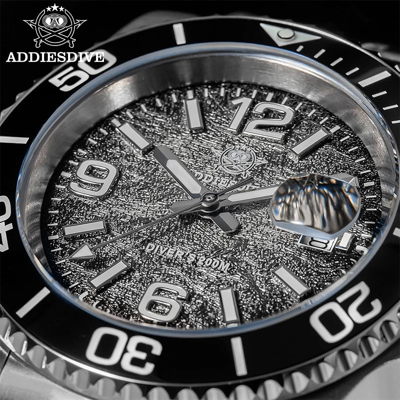 ADDIESDIVE 41mm Men Diving Watch AD2513 20Bar Waterproof BGW9 Super Luminous Reloj Hombre Quartz Men Watch