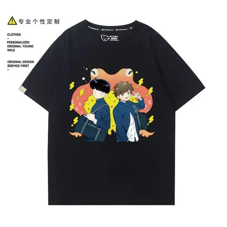 Go for It, Nakamura! Nakamura Okuto Hirose Aiki T-Shirt Cartoon Printed Top Summer Anime Cosplay Outfit Gift Men Women Halloween