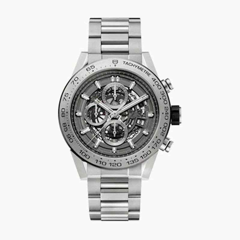 Customized Logo/Name VK63 Chronograph Quartz Watches Solid Heavy Duty Stainless Steel Bracelet High Precision Reliable Movement