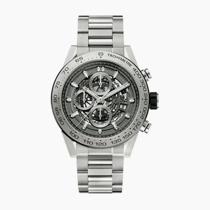 Customized Logo/Name VK63 Chronograph Quartz Watches Solid Heavy Duty Stainless Steel Bracelet High Precision Reliable Movement