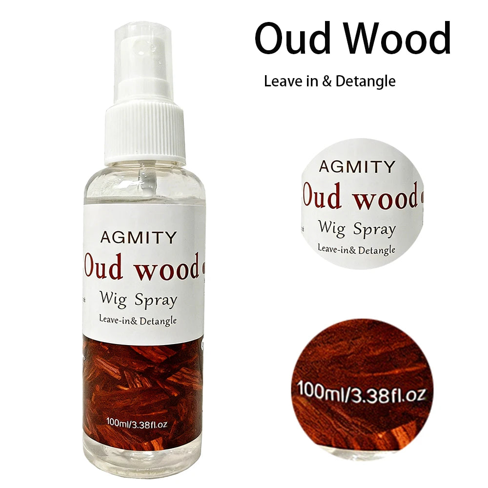 Oud Rose Wig Care Spray Leave-in Conditioner Moisturizing Smoothing Anti-frizz Detangle Soften Repair For all types of wigs
