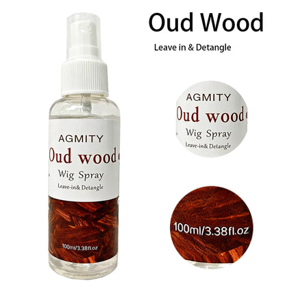 Oud Rose Wig Care Spray Leave-in Conditioner Moisturizing Smoothing Anti-frizz Detangle Soften Repair For all types of wigs