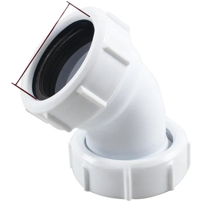 1pc Shower Pipe Connector Curve Elbow 45Degree Angled 40mm Quick Connection Elbow Shower Angle Controller For Shower Plumbing