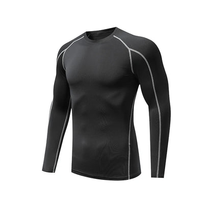 Men's Running Compression T-shirt Long sleeves Sport Tees Gym Fitness Sweatshirt Man Jogging Tracksuit Homme Athletic Shirts Top