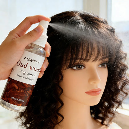 Oud Rose Wig Care Spray Leave-in Conditioner Moisturizing Smoothing Anti-frizz Detangle Soften Repair For all types of wigs