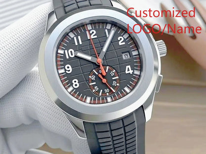A11 Store Customized Watch 40mm Men's Sport Watch Automatic Mechanical Watches 904L Stainless Steel Black Blue Rubber