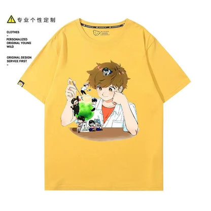 Go for It, Nakamura! Nakamura Okuto Hirose Aiki T-Shirt Cartoon Printed Top Summer Anime Cosplay Outfit Gift Men Women Halloween