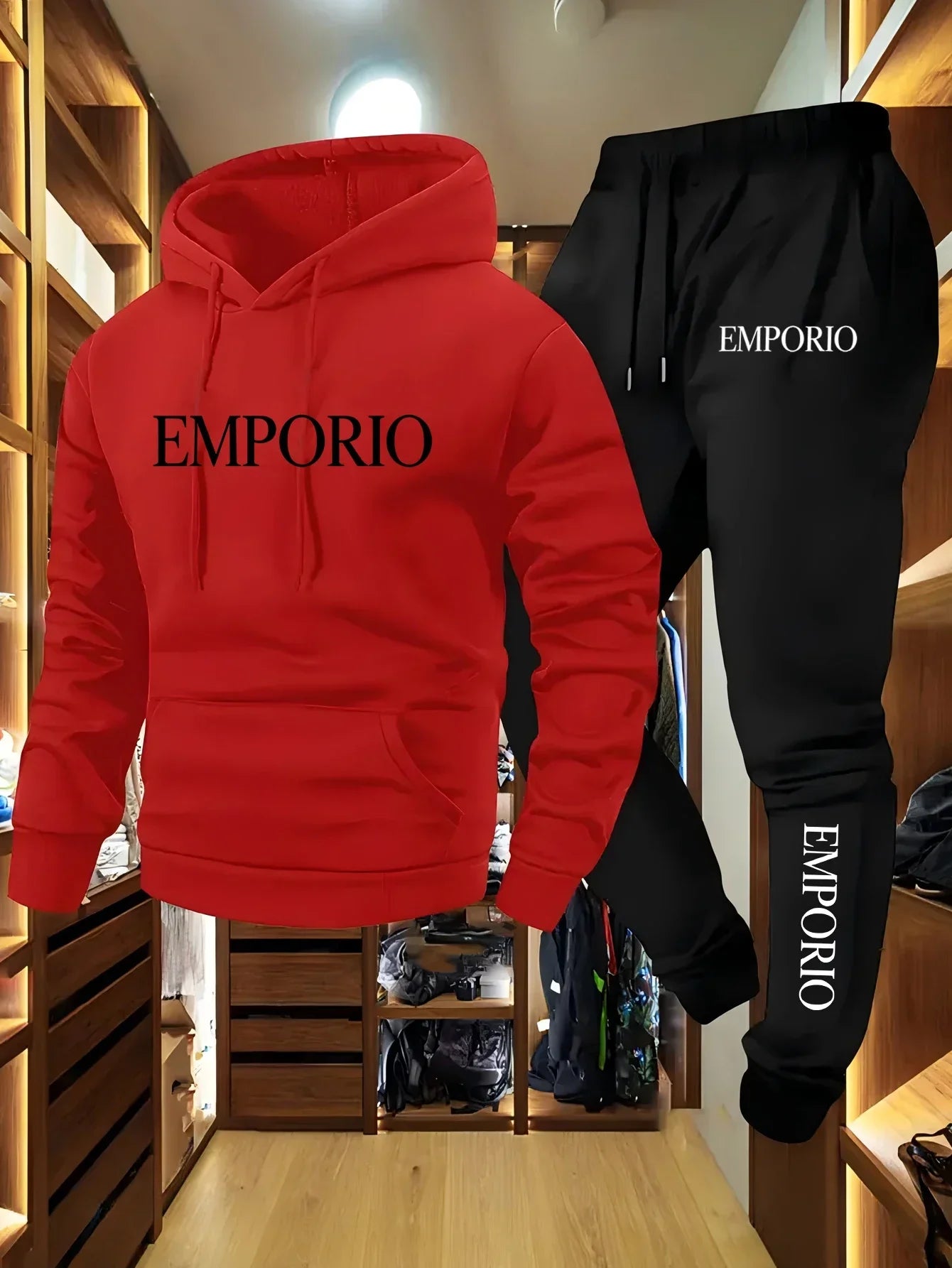 2026 Autumn Winter Men Sportswear Casual Running Fitness Set Hooded Sweatshirt Sports Pants Unisex Tracksuit Streetwear Zipper S