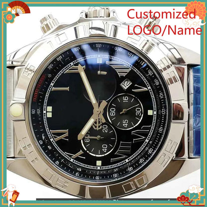 DONG Store 45mm Men's Quartz Movement 904l Stainless Steel  Luxury Watches-b Customized Watch
